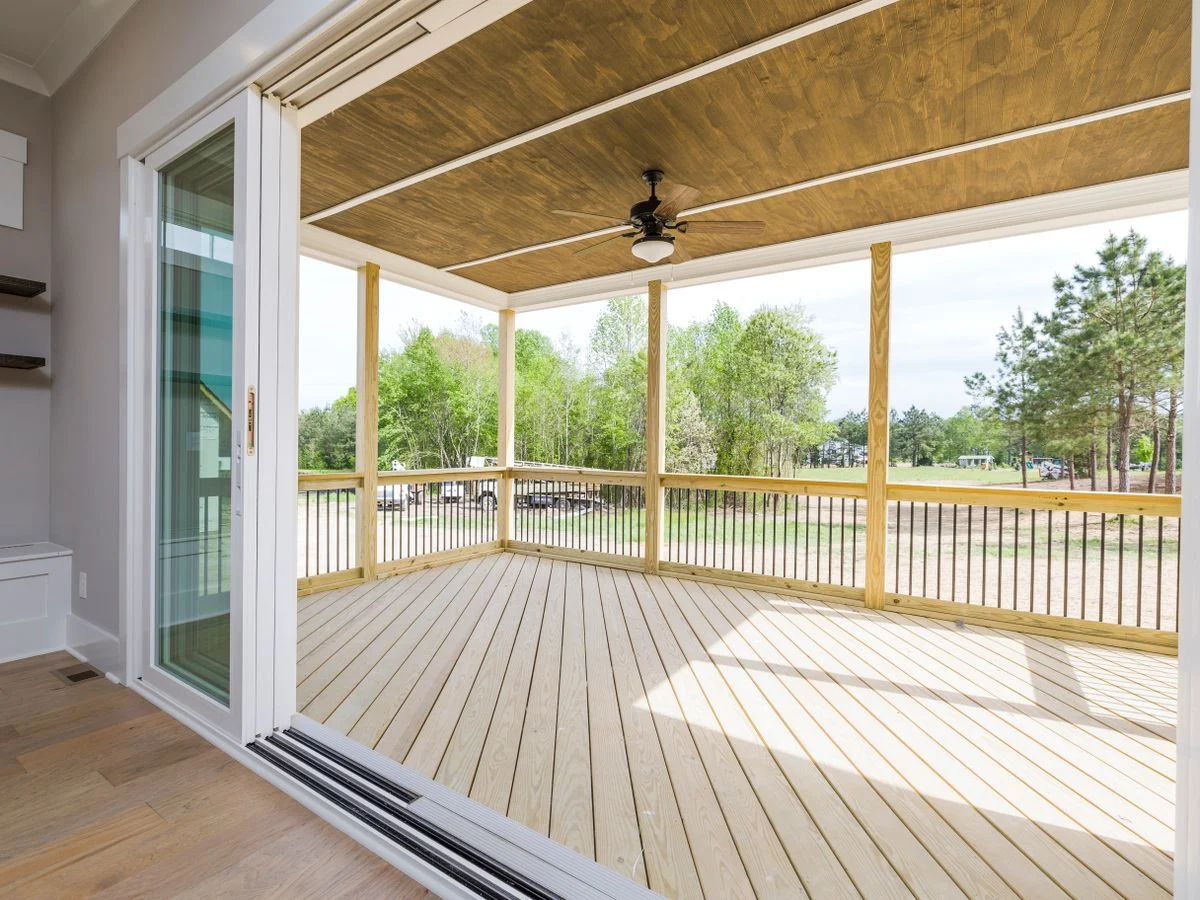 Glass Patio Enclosure Installation Surrey BC - finished glass patio or sunroom interior