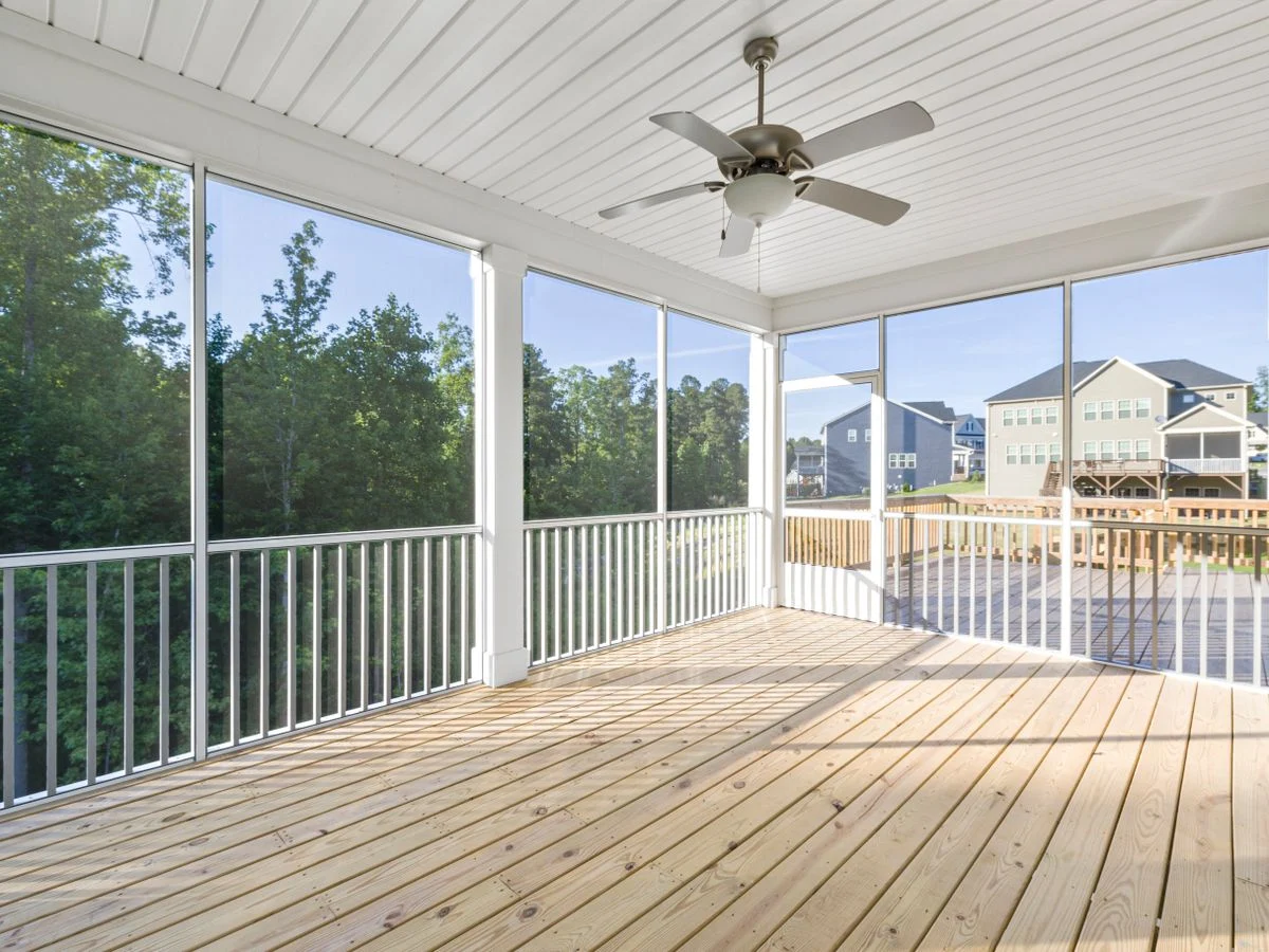 Professional Patio Enclosure Installation Vancouver - finished glass patio or sunroom interior